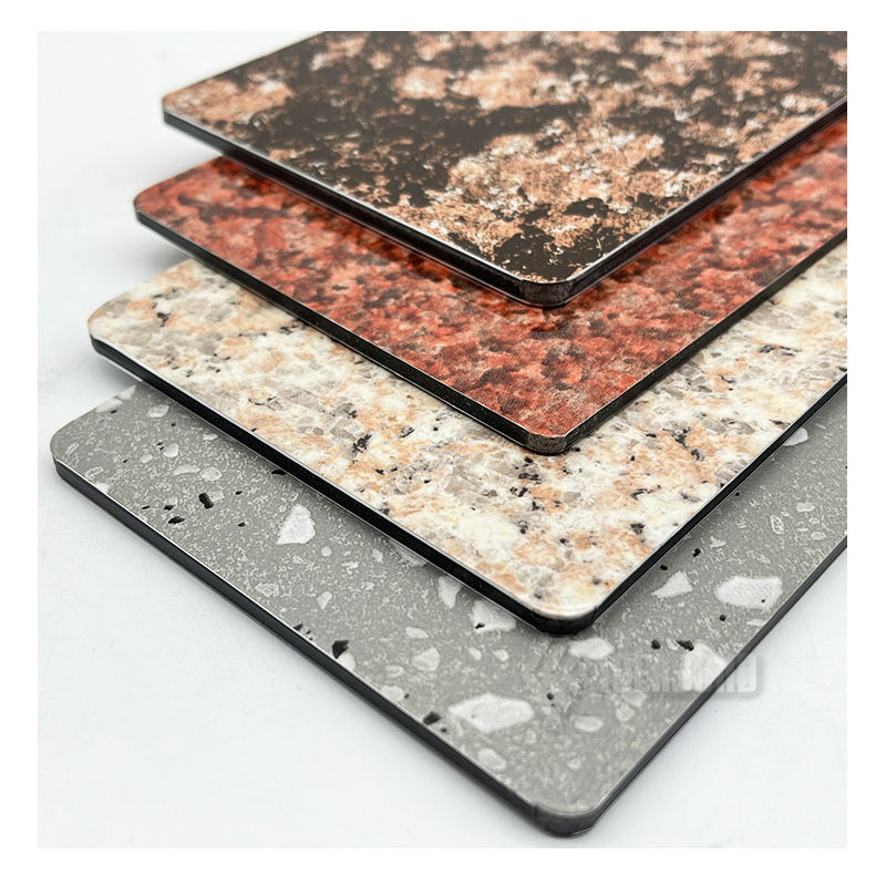 Алюминиевые листы с термотрансферным покрытием под дерево и камень