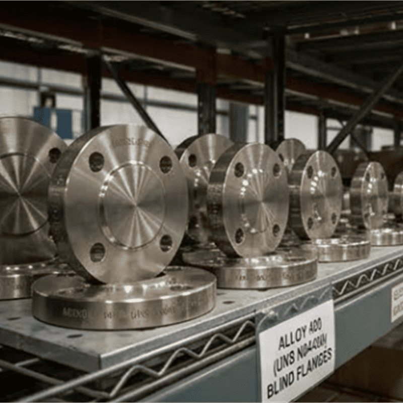 Глухой фланец из сплава Monel 400 (UNS N04400)